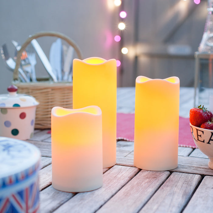 Large Outdoor Battery Led Candle