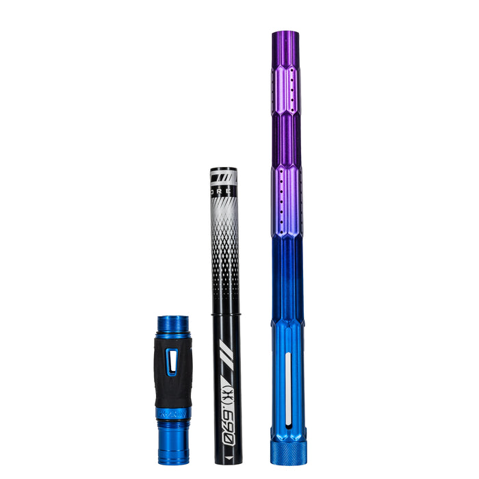 LAZR Elite Fractal Barrel Kit - 15" Blue/Purple Black Inserts - Cocker Threads