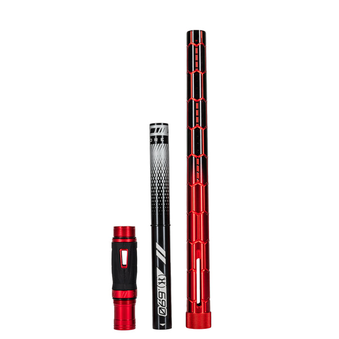 LAZR Elite Nexus Barrel Kit - 15" Red/Black Black Inserts - Cocker Threads