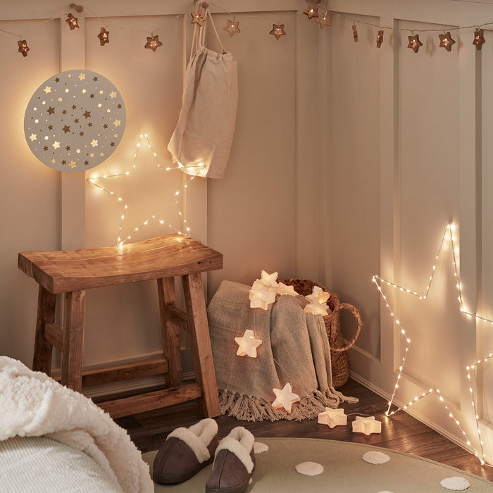 Leo Paper Star Battery Fairy Lights