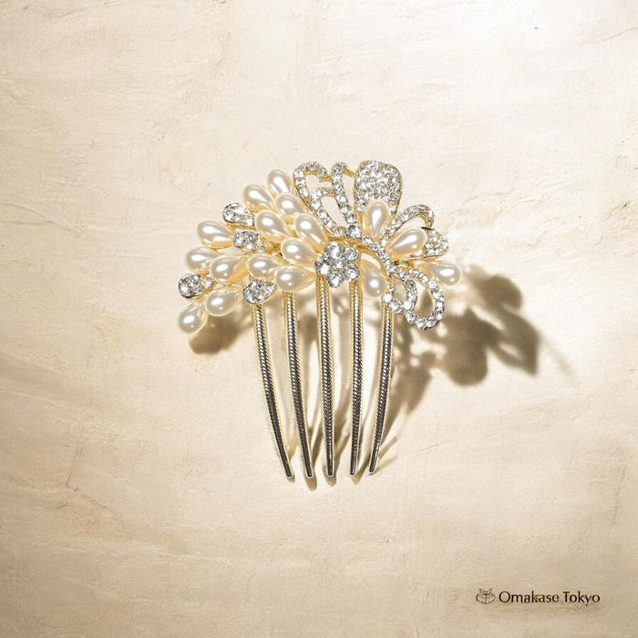 LOARIS Pearl Flower Hair Ornament