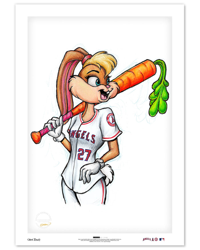 Lola Bunny x MLB Angels Limited Edition Art Print