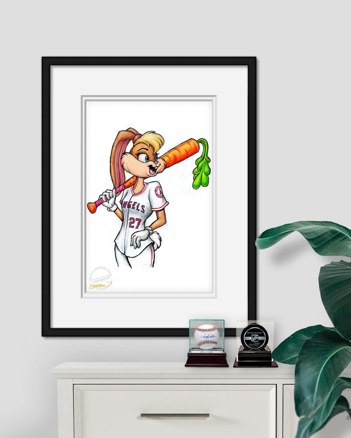 Lola Bunny x MLB Angels Limited Edition Art Print
