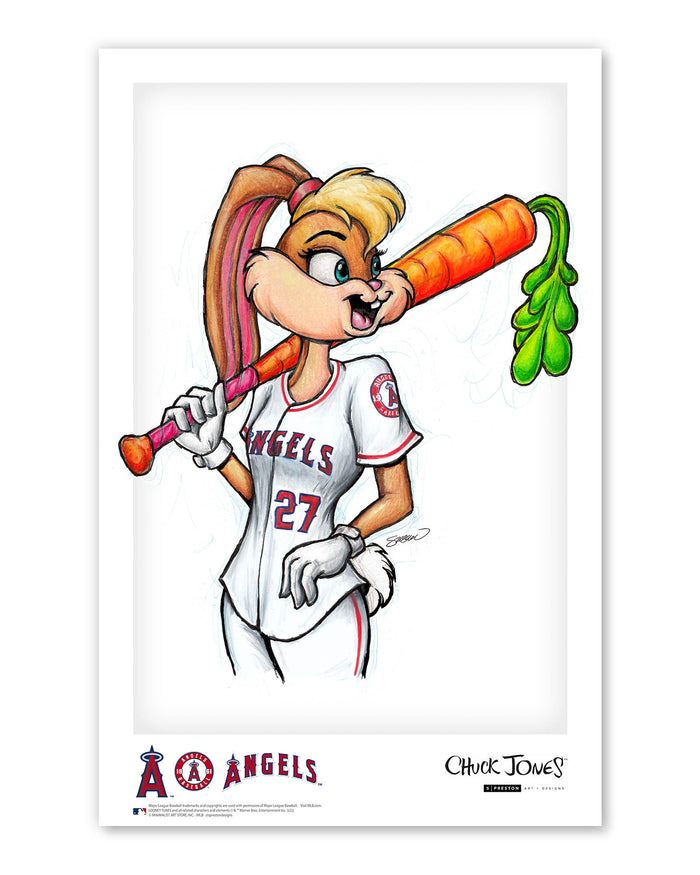 Lola Bunny x MLB Angels Limited Edition Art Print