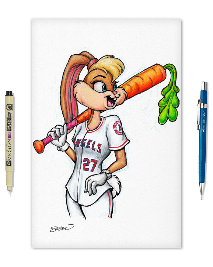 Lola Bunny x MLB Angels Limited Edition Art Print