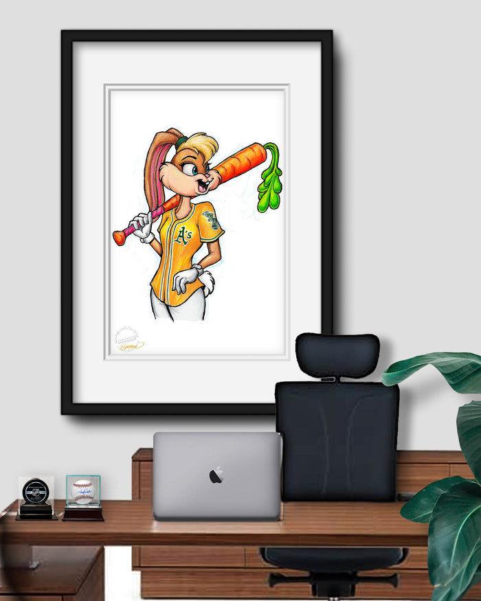 Lola Bunny x MLB Athletics Limited Edition Art Print