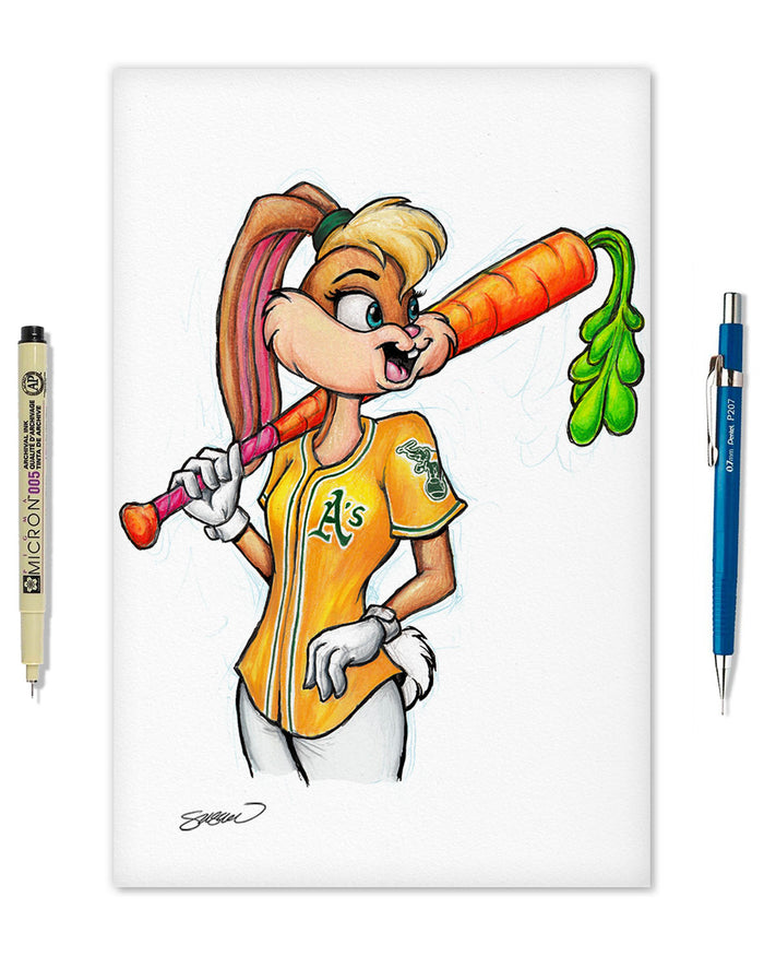 Lola Bunny x MLB Athletics Limited Edition Art Print