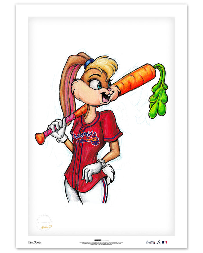 Lola Bunny x MLB Braves Limited Edition Art Print