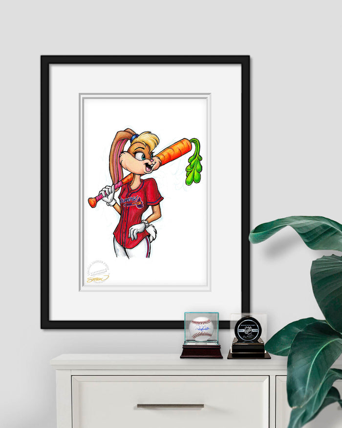 Lola Bunny x MLB Braves Limited Edition Art Print
