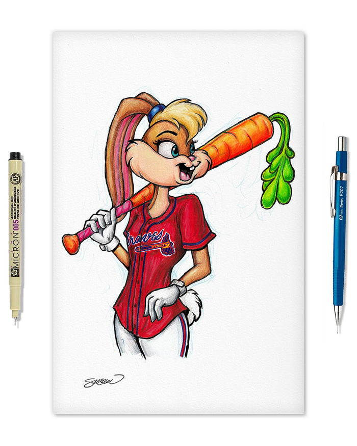 Lola Bunny x MLB Braves Limited Edition Art Print
