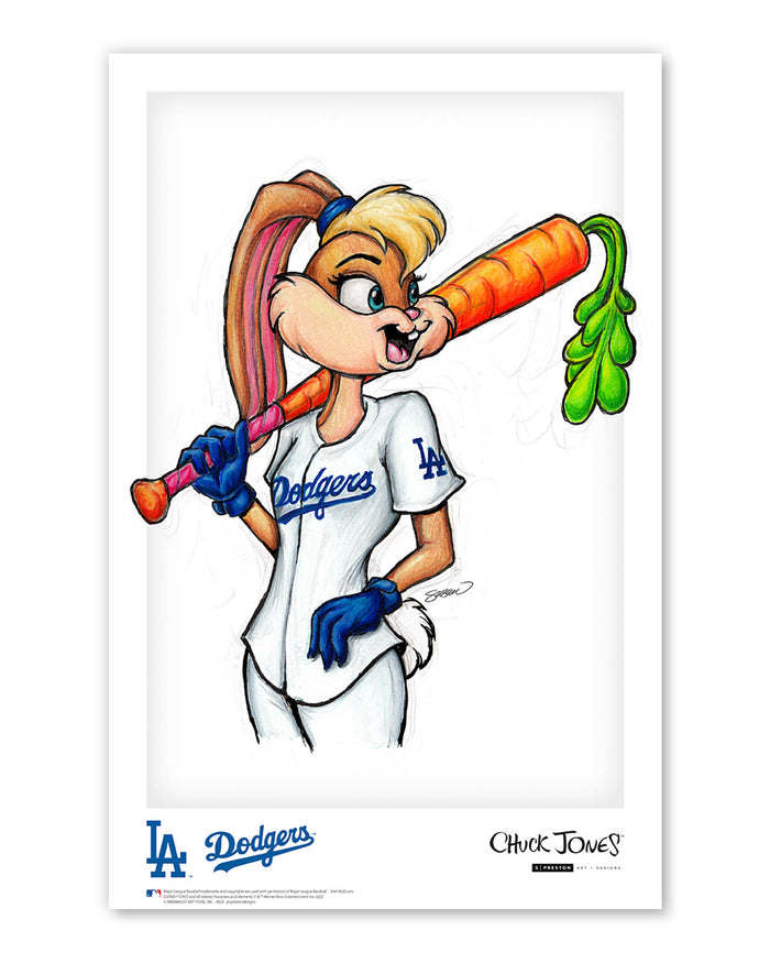 Lola Bunny x MLB Dodgers Limited Edition Art Print
