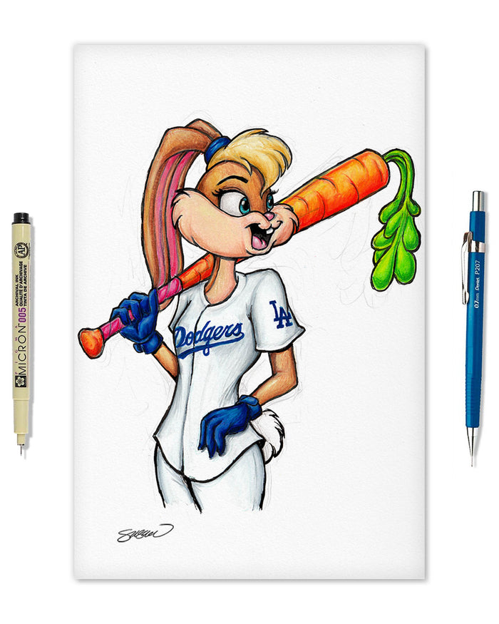 Lola Bunny x MLB Dodgers Limited Edition Art Print