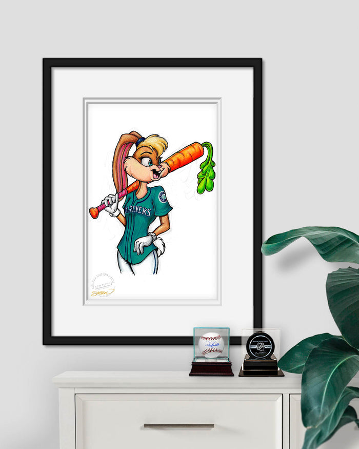 Lola Bunny x MLB Mariners Limited Edition Art Print