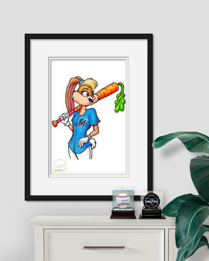 Lola Bunny x MLB Marlins Limited Edition Art Print