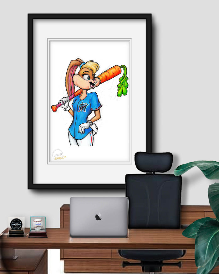 Lola Bunny x MLB Marlins Limited Edition Art Print