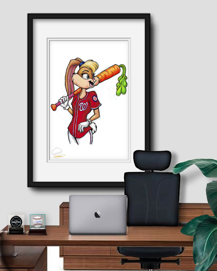 Lola Bunny x MLB Nationals Limited Edition Art Print