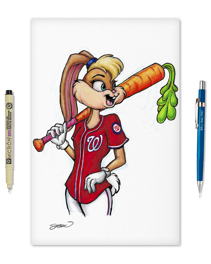 Lola Bunny x MLB Nationals Limited Edition Art Print