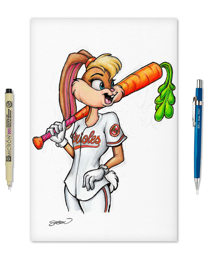 Lola Bunny x MLB Orioles Limited Edition Art Print