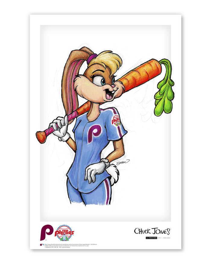 Lola Bunny x MLB Phillies Limited Edition Art Print