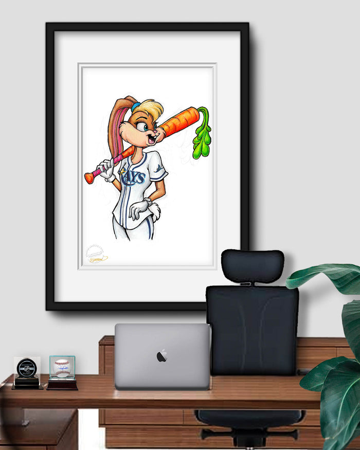 Lola Bunny x MLB Rays Limited Edition Art Print