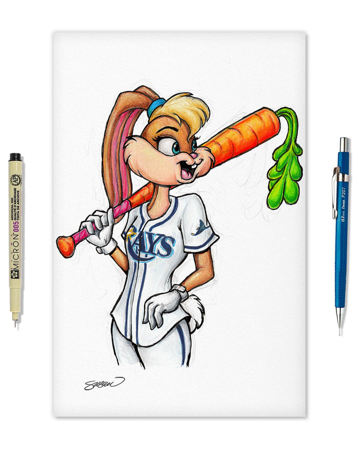 Lola Bunny x MLB Rays Limited Edition Art Print