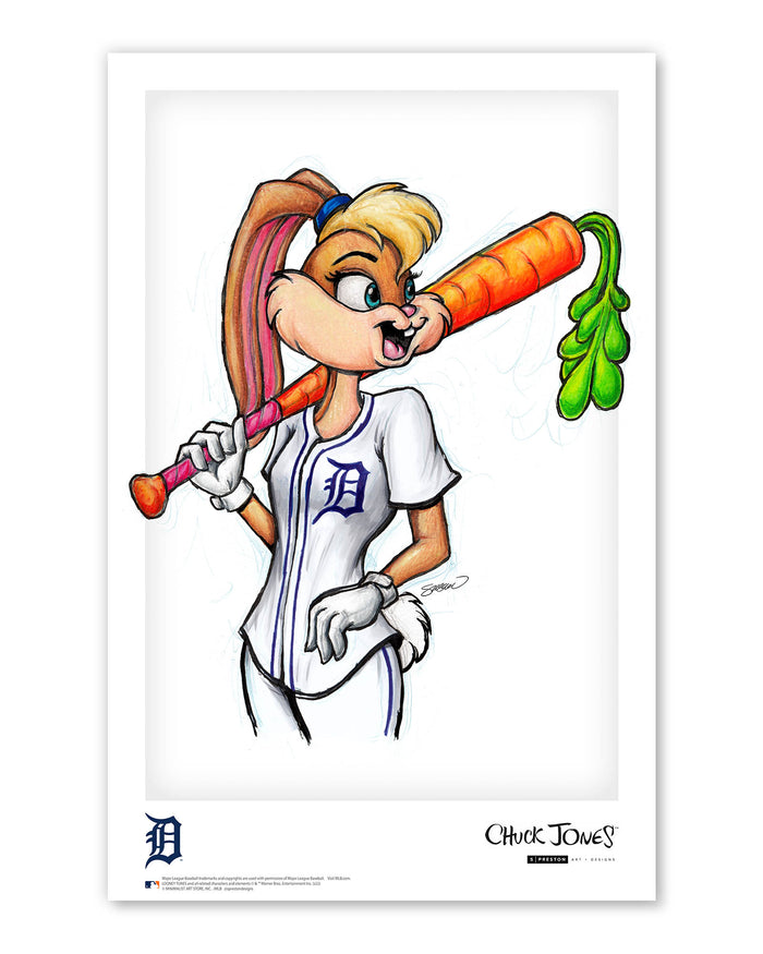 Lola Bunny x MLB Tigers Limited Edition Art Print