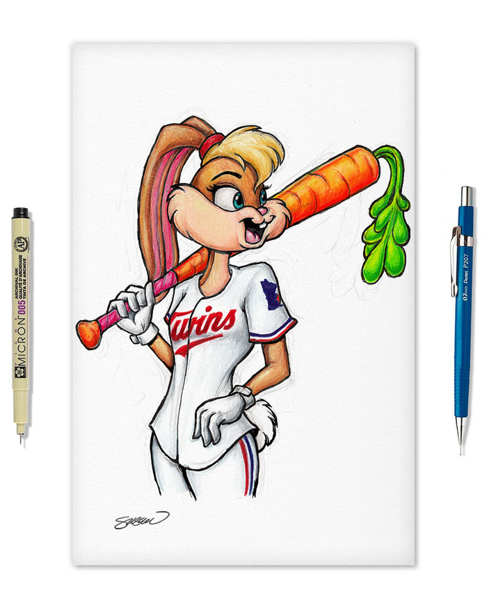 Lola Bunny x MLB Twins Limited Edition Art Print
