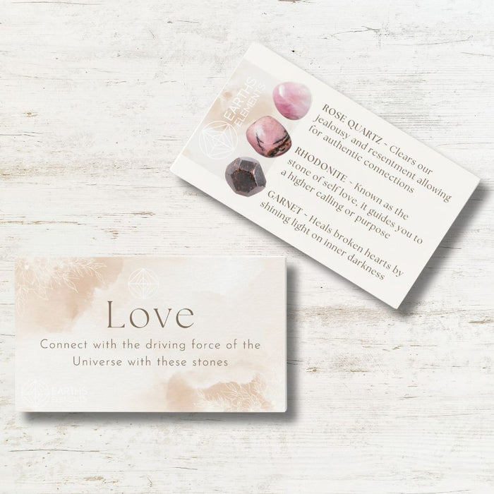 Love - Intention Bracelet Set- 4mm