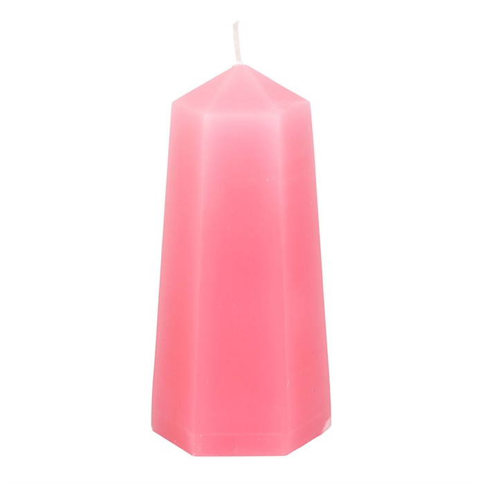 Love Crystal Candle with Rough Rose Quartz 🇬🇧