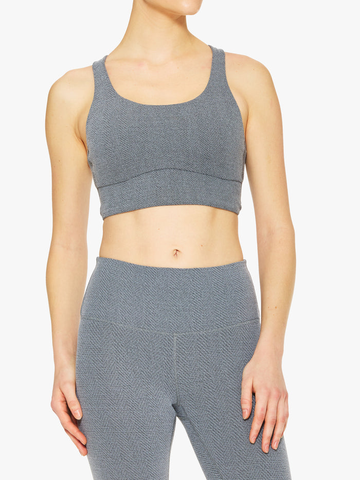 Lululemon Energy Long Line Bra Evolve Herringbone