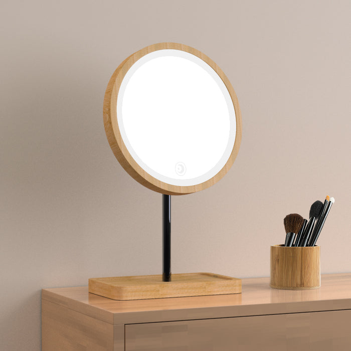 LUMINA | Wooden LED Vanity Mirror