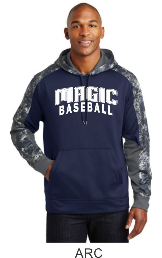 Magic Colorblock Hooded Wicking Sweatshirt- in 2 designs