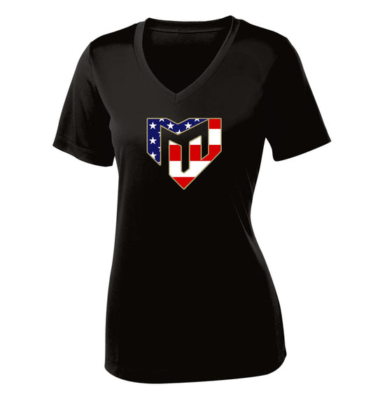 Magic Ladies Wicking T-Shirt- USA Design