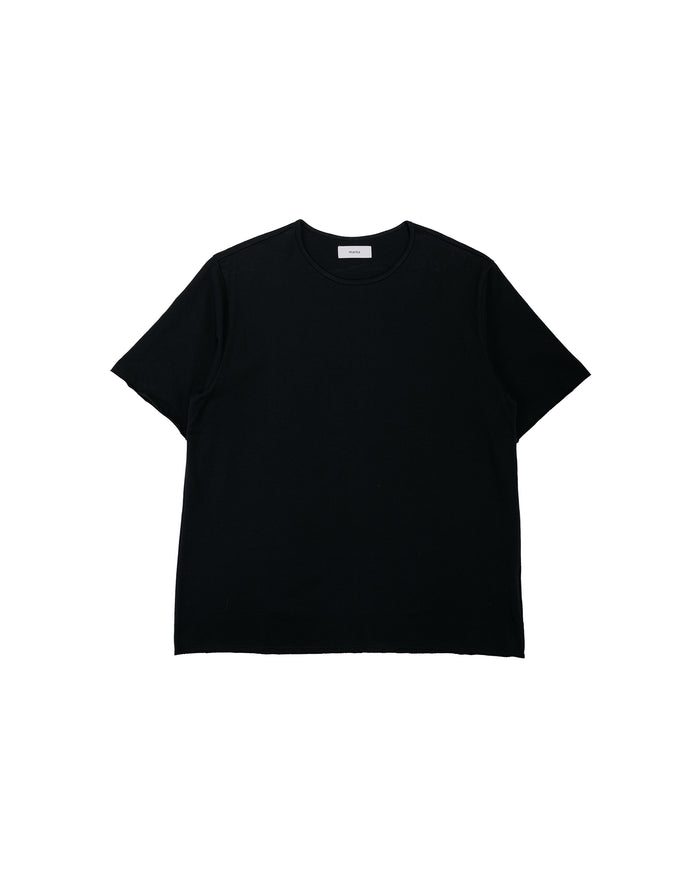 lost & found MARKAWARE marka Narrow Piping Tee 40/2 Organic Cotton Knit Black