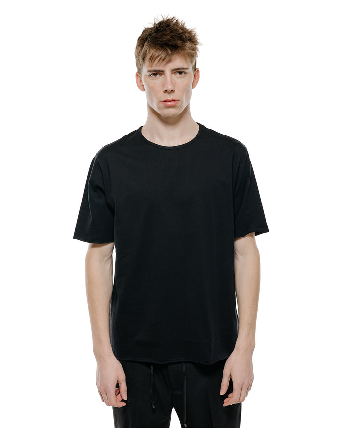 lost & found MARKAWARE marka Narrow Piping Tee 40/2 Organic Cotton Knit Black