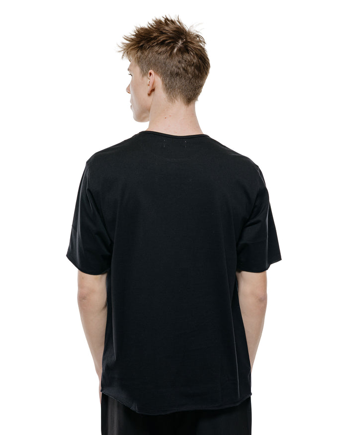 lost & found MARKAWARE marka Narrow Piping Tee 40/2 Organic Cotton Knit Black