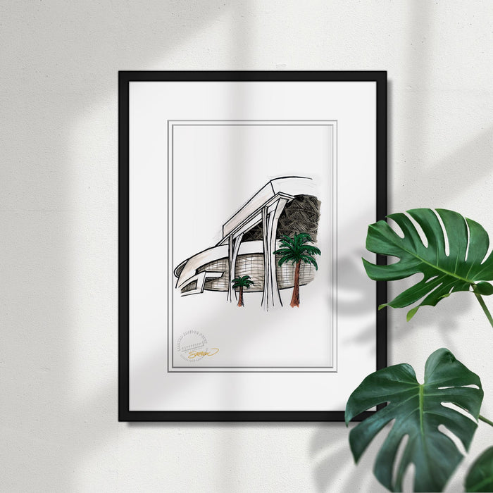 Marlins Park Ink Sketch Limited Edition Art Print
