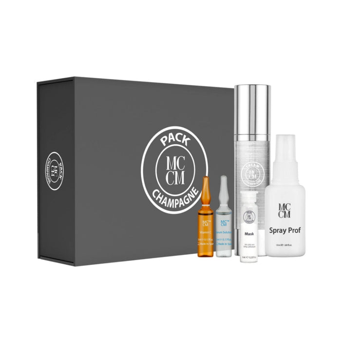 MCCM Champagne Pack: Anti-Aging Exfoliation Kit with Tartaric Acid & Vitamin C for All Skin Types - SD Cosmetics Care