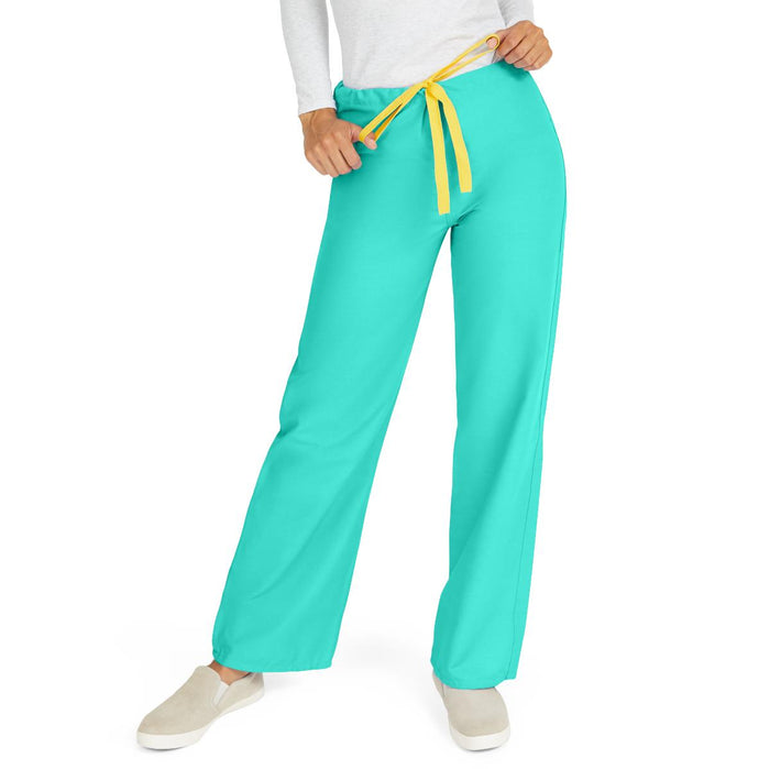 MEDLINE AngelStat Unisex Reversible Drawstring 1-Pocket Scrub Pants - 600 - Fine Scrubs