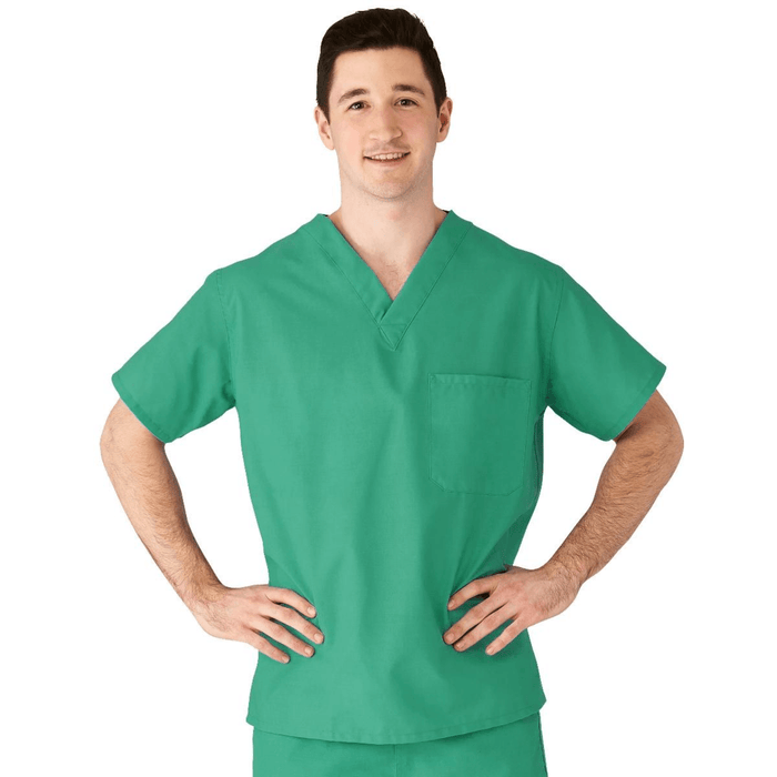 MEDLINE AngelStat Unisex Reversible Scrub Top And Pants Set - 600/610 - Fine Scrubs
