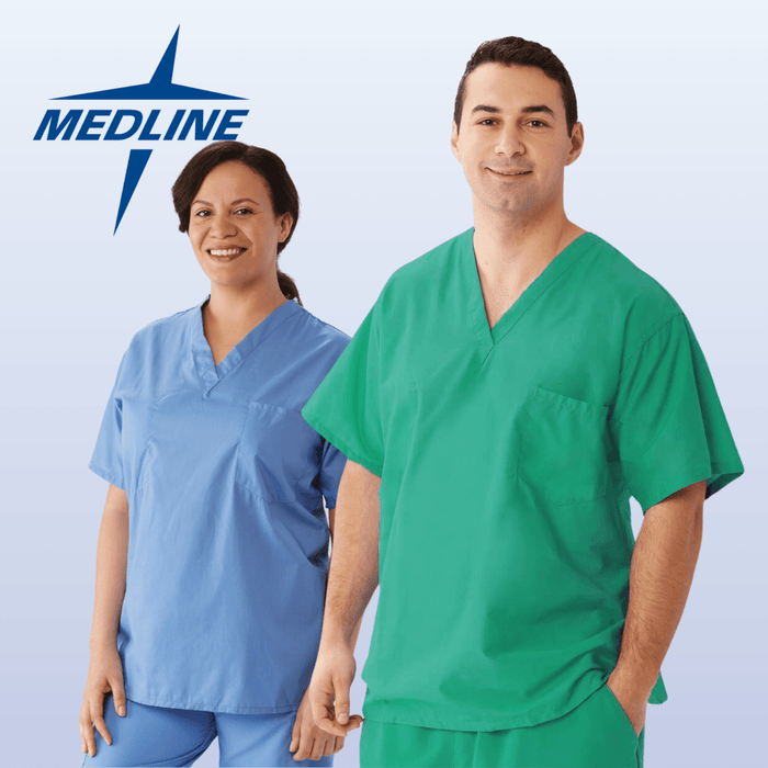 MEDLINE Encore Unisex Reversible V-Neck 1-Pocket Scrub Top - 710 - Fine Scrubs