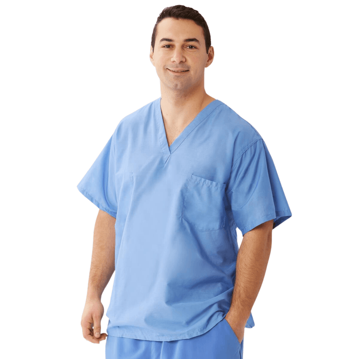 MEDLINE Encore Unisex Reversible V-Neck 1-Pocket Scrub Top - 710 - Fine Scrubs