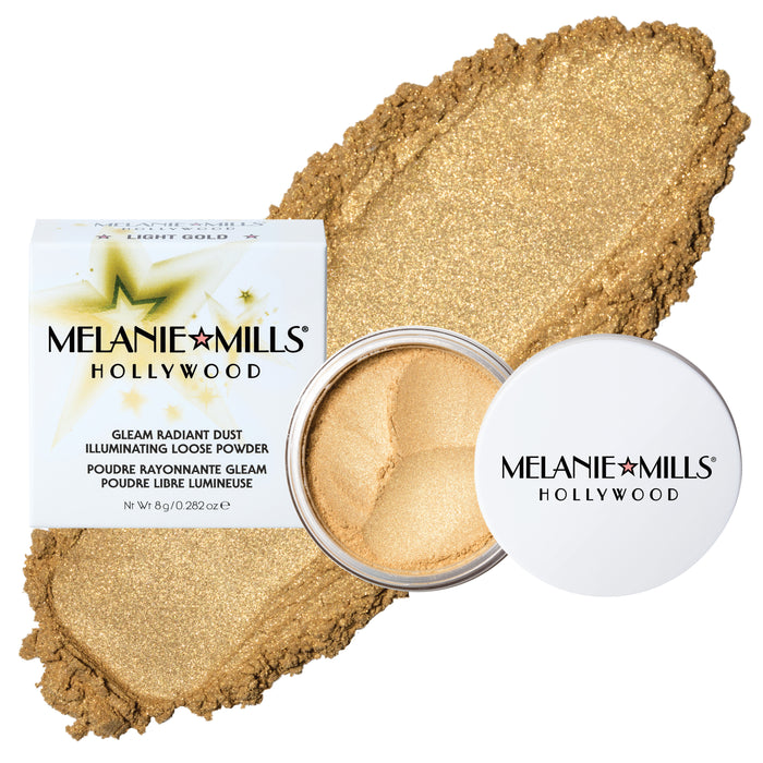Melanie Mills Gleam Radiant Dust Shimmering Loose Powder for Face & Body