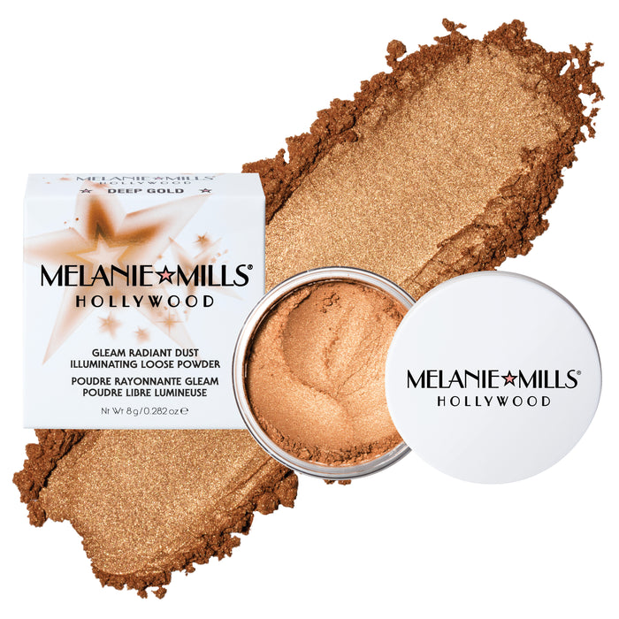 Melanie Mills Gleam Radiant Dust Shimmering Loose Powder for Face & Body