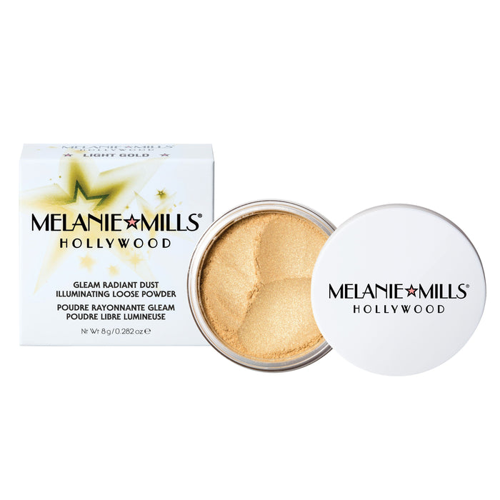Melanie Mills Gleam Radiant Dust Shimmering Loose Powder for Face & Body