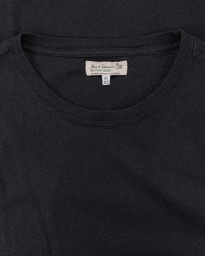 lost & found Merz B. Schwanen Merz B. Schwanen HPT01 Cotton Hemp T-Shirt Charcoal
