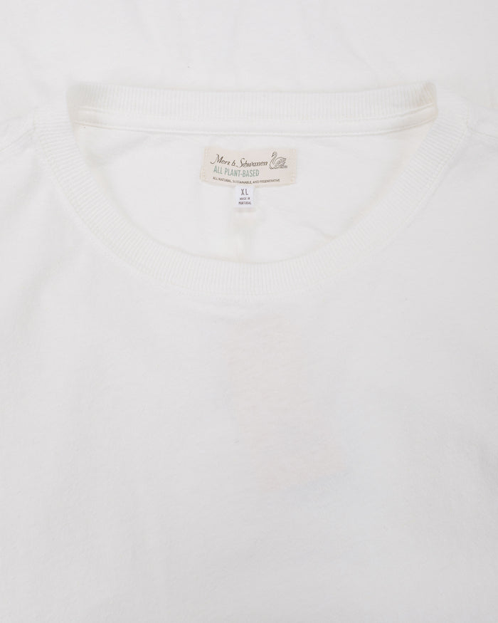 lost & found Merz B. Schwanen Merz B. Schwanen HPT01 Cotton Hemp T-Shirt White