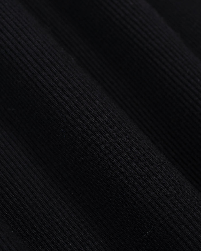 lost & found Merz B. Schwanen Merz B. Schwanen RIBTANK01 Iconic Ribbed Cotton Tank Top Deep Black