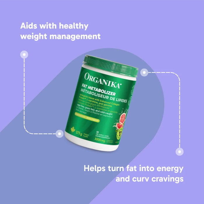 Organika Fat Metabolizer Powder Tangy-Sweet Grapefruit Flavour Information