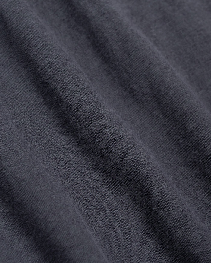 lost & found Margaret Howell MHL Simple T-Shirt Organic Cotton Linen Jersey Slate Blue